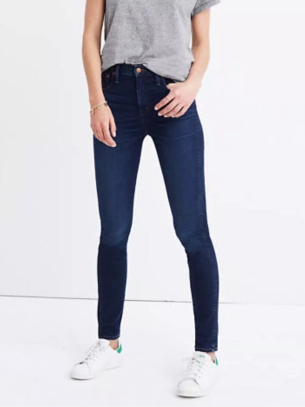 Madewell 10”‎ High Rise Skinny Jeans Dark Wash Blue Women’s Size 29